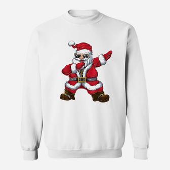 Santa Claus Dab Christmas Gifts Xmas Dabbing Santa Sweat Shirt - Seseable