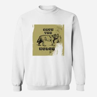 Save The Wolves Shirt - Grey Wolf Yellowstone Tee Sweat Shirt - Seseable