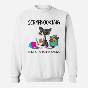 Scrapbooking Cat Sweat Shirt - Seseable