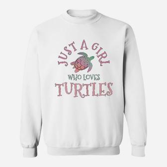 Scuba Diving Just A Girl Who Loves Turtles Sweat Shirt - Seseable
