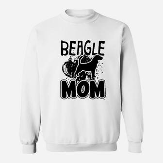See Black Beagle Mom Sweat Shirt - Seseable