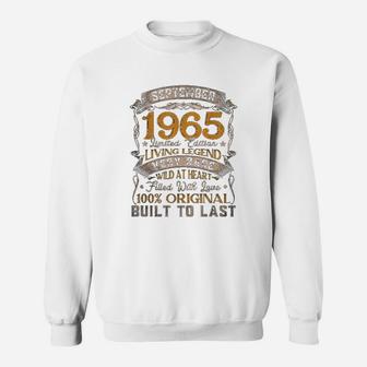September 1965 Vintage 57th Birthday Classic 57 Years Old Sweat Shirt - Seseable