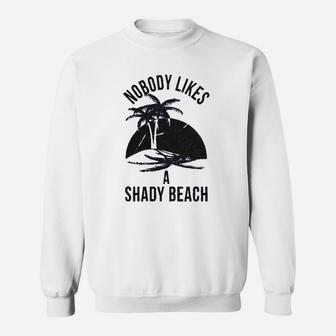 Shady Beach Funny Cute Vacation Vintage Sweat Shirt - Seseable