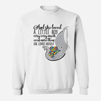 She Loved A Little Boy Very Much Elephant Mom Sweat Shirt - Seseable