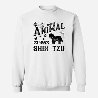 Shih Tzu Is My Spirit Animal Sweat Shirt - Seseable