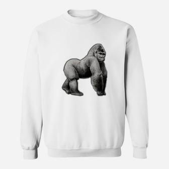 Silver Back Gorilla Sweat Shirt - Seseable