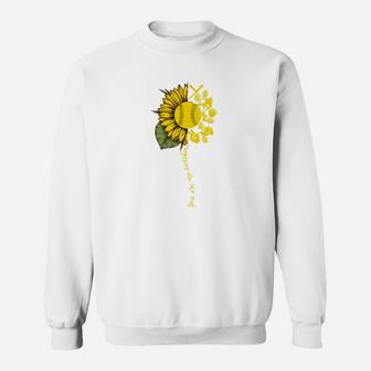Softball Mom For Sunflower Lover You Are My Sunshine Sweat Shirt - Seseable