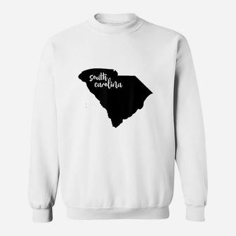 South Carolina Roots State Map Home Love Pride Sweat Shirt - Seseable
