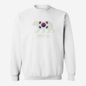 South Korea Flag Mama Korean Bear For Her Sweat Shirt - Seseable