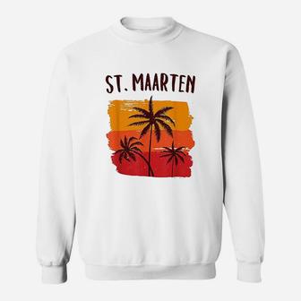 St Maarten Retro Tropical Cruise Vacation Souvenir Graphic Sweat Shirt - Seseable
