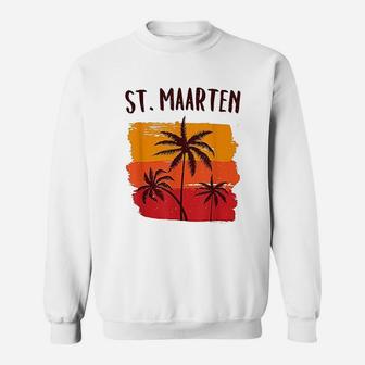 St Maarten Retro Tropical Cruise Vacation Souvenir Graphic Sweat Shirt - Seseable