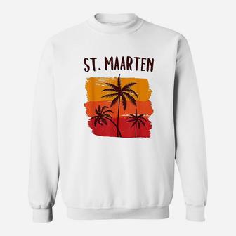 St Maarten Retro Tropical Cruise Vacation Souvenir Sweat Shirt - Seseable