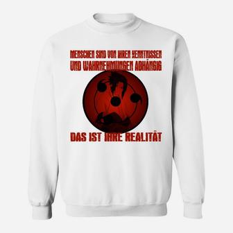 Statement-Sweatshirt mit kontroverser Botschaft, Rot-Schwarz Symbolik - Seseable