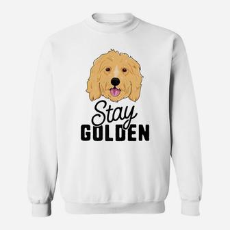Stay Golden Goldendoodle Women Dog Puppy Doodle Sweat Shirt - Seseable