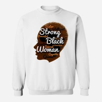 Strong Black Woman Mothers Day African American Moms Sweat Shirt - Seseable