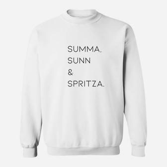 Sucka Sunn  Sprritza Weiß Sweatshirt - Seseable