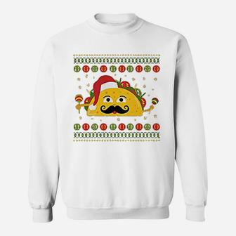 Taco Ugly Christmas Sweat Shirt - Seseable