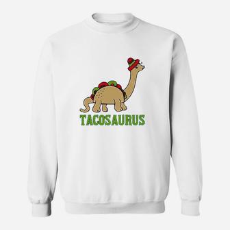 Tacosaurus Taco Stegosaurus Funny Taco Dinosaur Sweat Shirt - Seseable