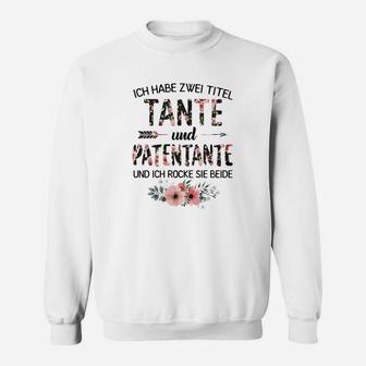 Tante & Patentante Sweatshirt, Stolzes Tanten Design - Seseable
