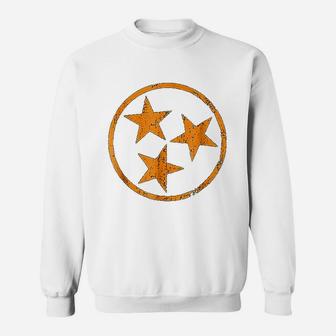 Tennessee Flag Vintage Grunge Distressed Graphic Sweat Shirt - Seseable