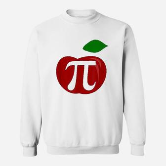 Thanksgiving Apple Pie Lover Funny Pi Day Math Teacher Sweat Shirt - Seseable