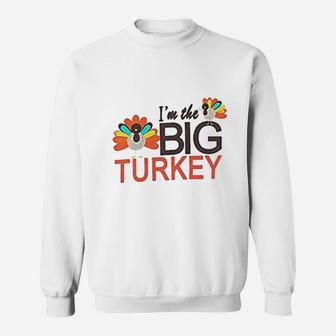 Thanksgiving Matching Sister Brother Big Turkey Sweat Shirt - Seseable