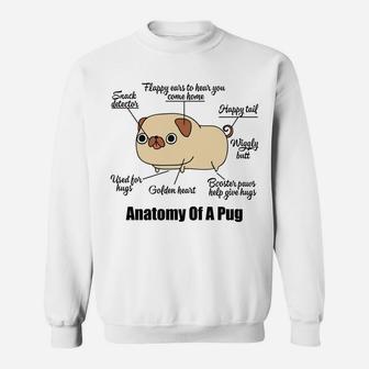 The Anatomy Of A Pug Funny Sweat Shirt - Seseable