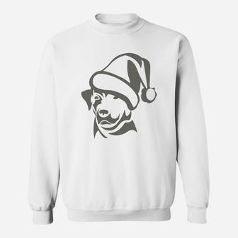The Labrador Retriever Hat Santa Claus Christmas Shirt Sweat Shirt - Seseable