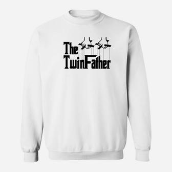 The Twinfather Funny Father Of Twins Funny Dad Fathers Day Premium Sweat Shirt - Seseable
