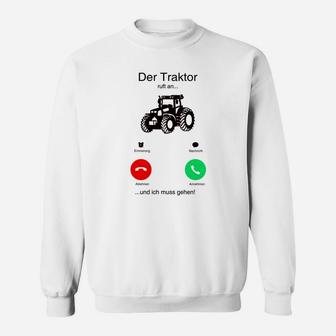 Traktor ruft lustiges Sweatshirt, Telefon-Witz für Landwirte - Seseable