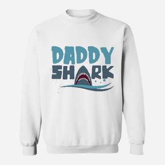 Trendy Daddy Shark, best christmas gifts for dad Sweat Shirt - Seseable