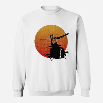 Uh1 Iroquois - Huey Helicopter Military History Sweat Shirt - Seseable