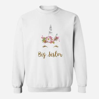 Unicorn Big Sister Kids Im Going To Be A Big Sister Sweat Shirt - Seseable