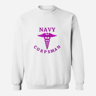 Us Navy Corpsman Girls Are Corpsman Sweat Shirt - Seseable