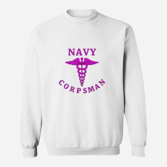 Us Navy Corpsman Girls Are Corpsman Sweat Shirt - Seseable