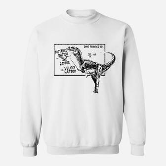 Velociraptor Cute Funny Dinosaur Cool Graphic Sweat Shirt - Seseable