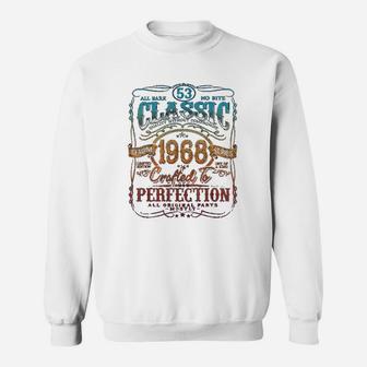 Vintage 1968 Gift 54 Years Old 54th Birthday Sweat Shirt - Seseable
