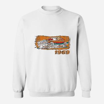 Vintage 1969 Birthday Classic Muscle Car Retro Sweat Shirt - Seseable