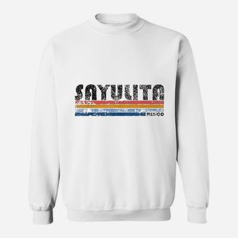 Vintage 1980s Style Sayulita Mexico Sweat Shirt - Seseable