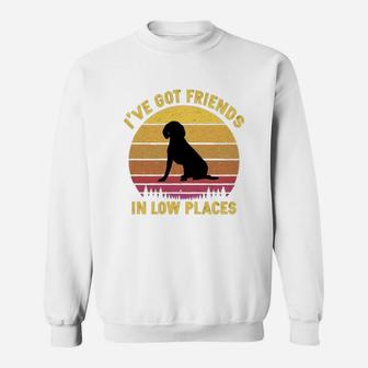 Vintage Beagle I Have Got Friends In Low Places Dog Lovers Sweat Shirt - Seseable