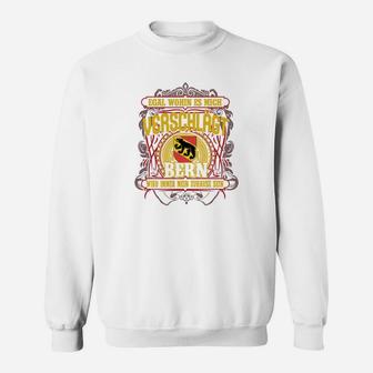 Vintage Berlin Bär Wappen Sweatshirt für Herren, Retro Design - Seseable