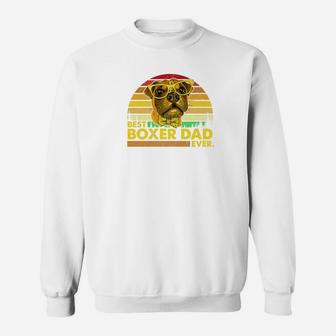 Vintage Best Boxer Dad Ever Dog Daddy Father Sweat Shirt - Seseable