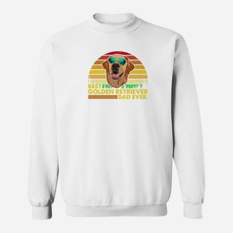 Vintage Best Golden Retriever Dad Ever Dog Daddy Father Tsh Sweat Shirt - Seseable