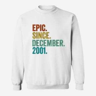 Vintage Gift Epic Since December 2001 Sweat Shirt - Seseable
