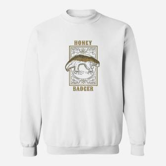 Vintage Honey Badger Animal Retro Clothing Art Sweat Shirt - Seseable