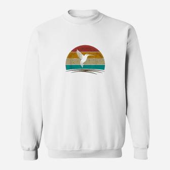 Vintage Hummingbird Retro Distressed Hummingbird Sweat Shirt | Seseable UK