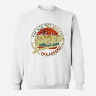 Vintage Pops Man Myth Legend Daddy Grandpa Gift Ideas Family Sweat Shirt - Seseable