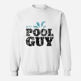 Vintage The Pool Guy Funny Swimming Sweat Shirt - Seseable