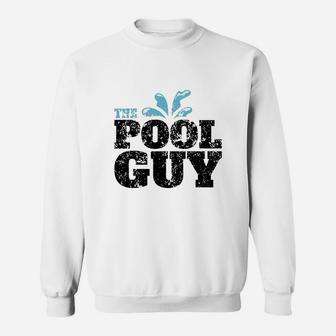 Vintage The Pool Guy Funny Swimming Sweatshirt - Seseable