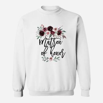 Wedding Gift For Best Friend Sister Mother Matron Of Honor Sweat Shirt - Seseable